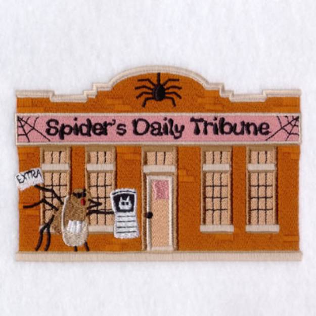 Picture of Spiders Daily Tribune Machine Embroidery Design
