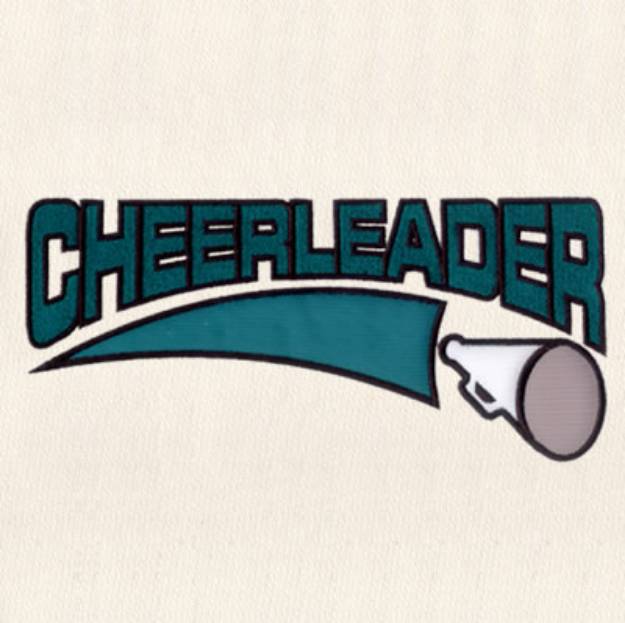 Picture of Cheerleader Applique Machine Embroidery Design