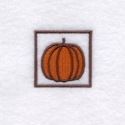 Pumpkin Icon Machine Embroidery Design