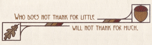 Thank for Little Much Machine Embroidery Design