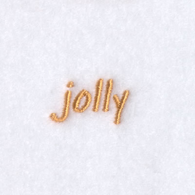 Jolly Text Machine Embroidery Design
