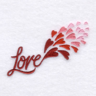 Love Explosion Machine Embroidery Design