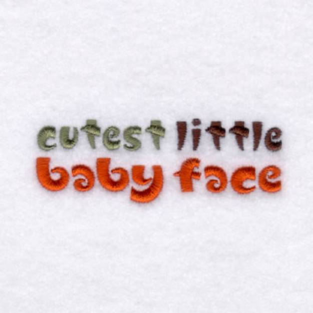 Picture of Cutest Little Baby Face Machine Embroidery Design