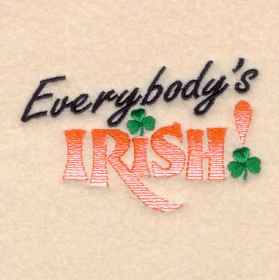 Everybodys Irish Machine Embroidery Design