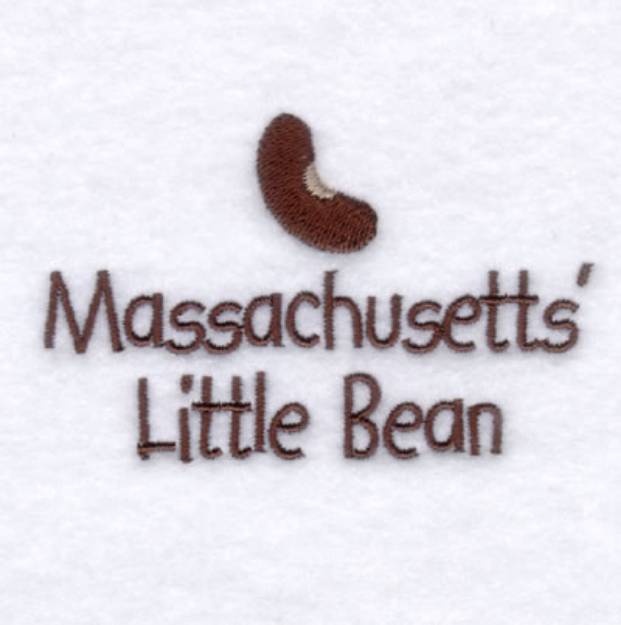 Picture of Massachusetts Baby Phrase Machine Embroidery Design