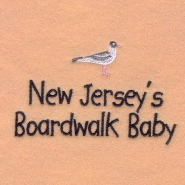 Picture of New Jerseys Baby Phrase Machine Embroidery Design