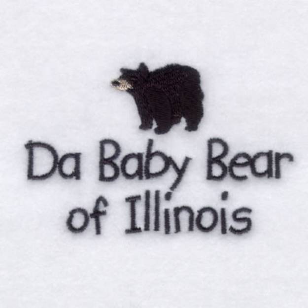 Picture of Illinois Baby Phrase Machine Embroidery Design