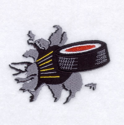 Hockey Blast Machine Embroidery Design