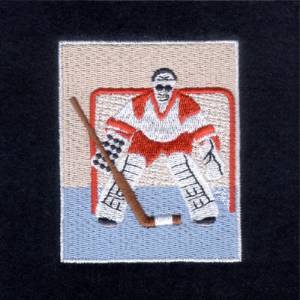 Picture of Hockey Sports Card Machine Embroidery Design