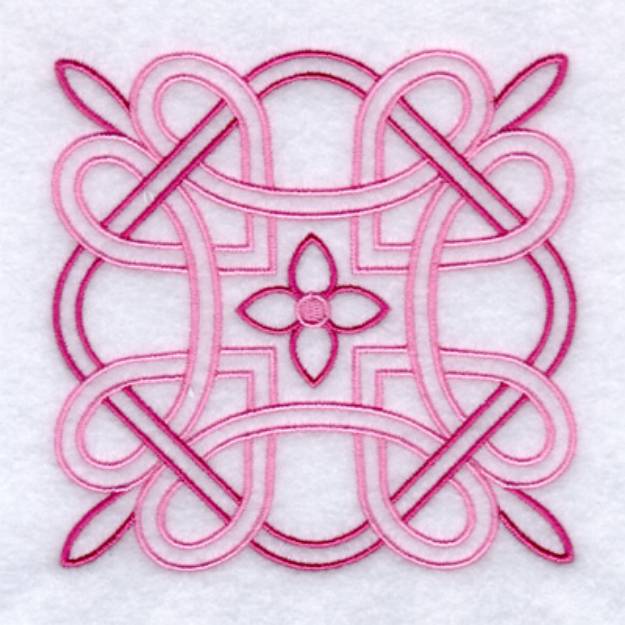 Picture of Celtic Hearts Quilt Pattern Machine Embroidery Design