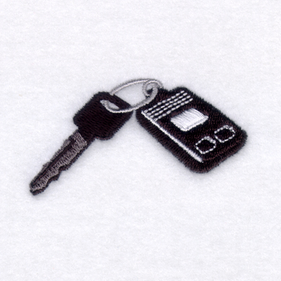 Key and Remote Machine Embroidery Design