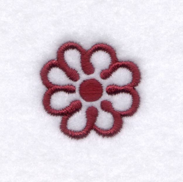 Picture of Flower Accent #2 Machine Embroidery Design