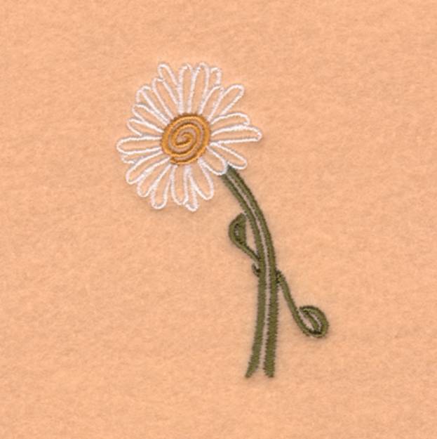 Picture of Daisy Swirl Machine Embroidery Design