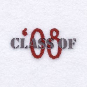 Picture of Class of 08 Machine Embroidery Design