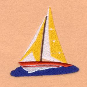 Picture of Sailboat Machine Embroidery Design