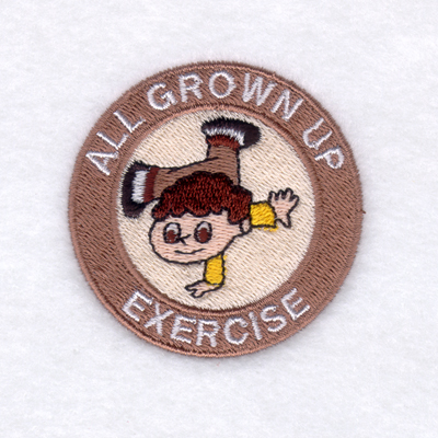 Grown Up Exercise Machine Embroidery Design