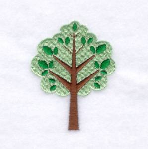 Picture of Leaf Tree One Machine Embroidery Design