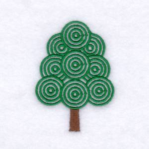 Picture of Bulls eye Tree Machine Embroidery Design