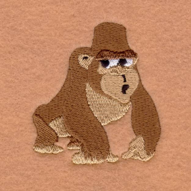 Picture of Gregory Gorilla Machine Embroidery Design