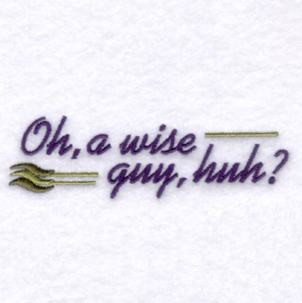 Picture of Wise Guy Machine Embroidery Design