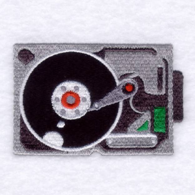 Picture of Record Player Machine Embroidery Design