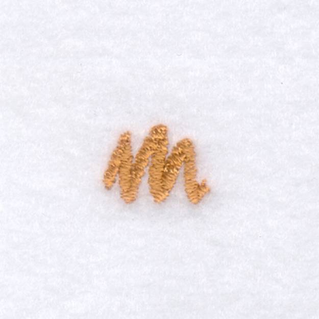 Picture of Rope Font "m" Lowercase Machine Embroidery Design