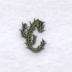 Picture of Cactus Font "C" Machine Embroidery Design