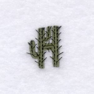 Picture of Cactus Font "H" Machine Embroidery Design