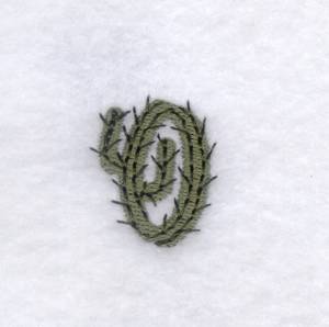 Picture of Cactus Font "O" Machine Embroidery Design