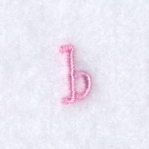 Picture of Angelica "b" Lowercase Machine Embroidery Design