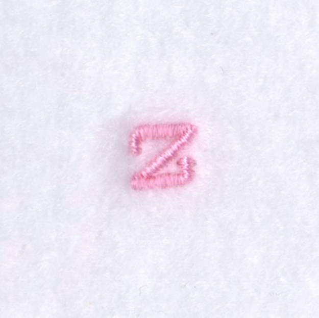 Picture of Angelica "z" Lowercase Machine Embroidery Design