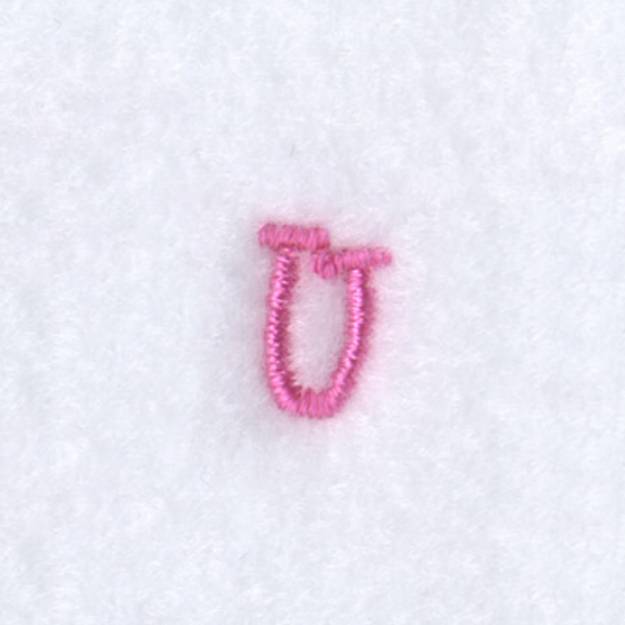 Picture of Angelica "U" Uppercase Machine Embroidery Design