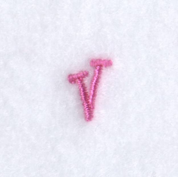 Picture of Angelica "V" Uppercase Machine Embroidery Design