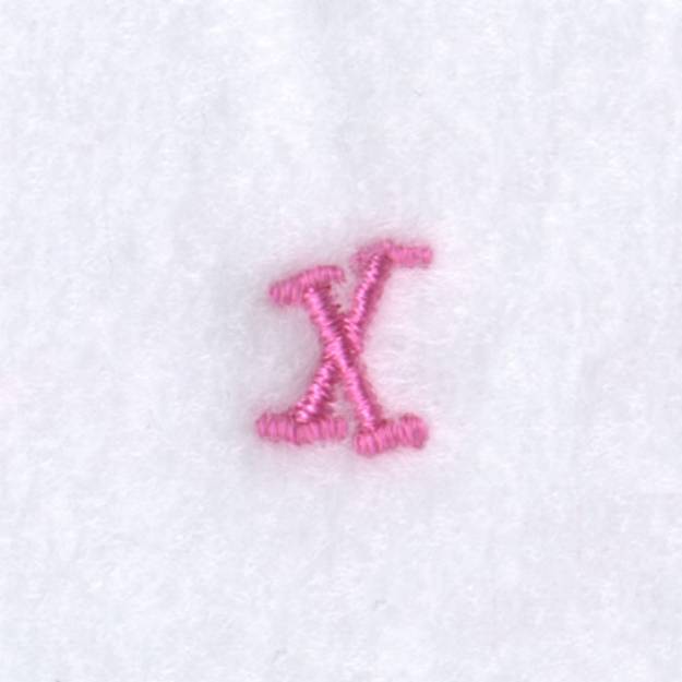 Picture of Angelica "X" Uppercase Machine Embroidery Design