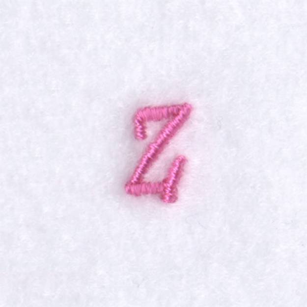 Picture of Angelica "Z" Uppercase Machine Embroidery Design