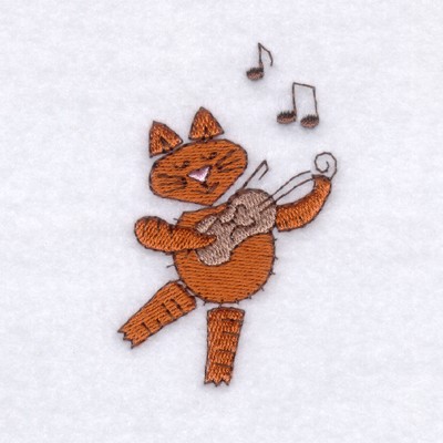 Cat and the Fiddle Machine Embroidery Design