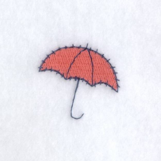 Picture of Umbrella Patch Machine Embroidery Design