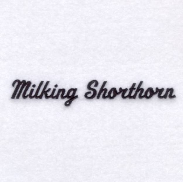 Picture of Milking Shorthorn Machine Embroidery Design