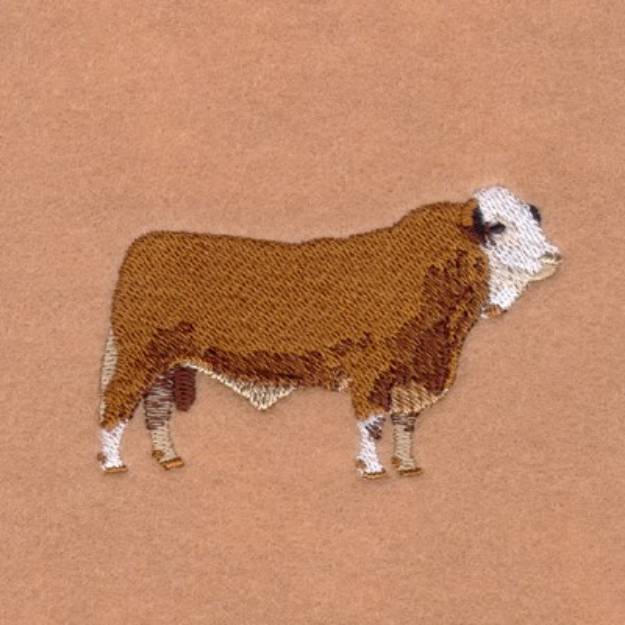 Picture of Simmental Bull Machine Embroidery Design