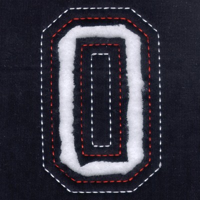 0 - Cutout Numbers Machine Embroidery Design