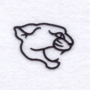 Picture of Panther Head Machine Embroidery Design