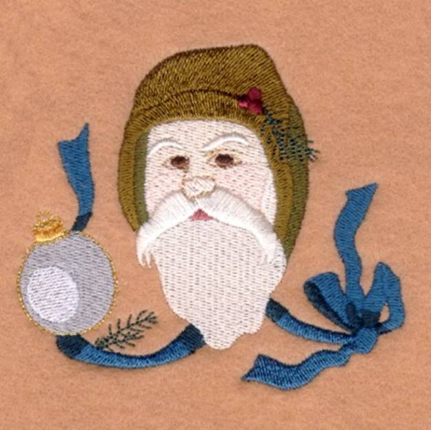 Picture of Ornament Santa Machine Embroidery Design