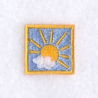 Sun Square Machine Embroidery Design