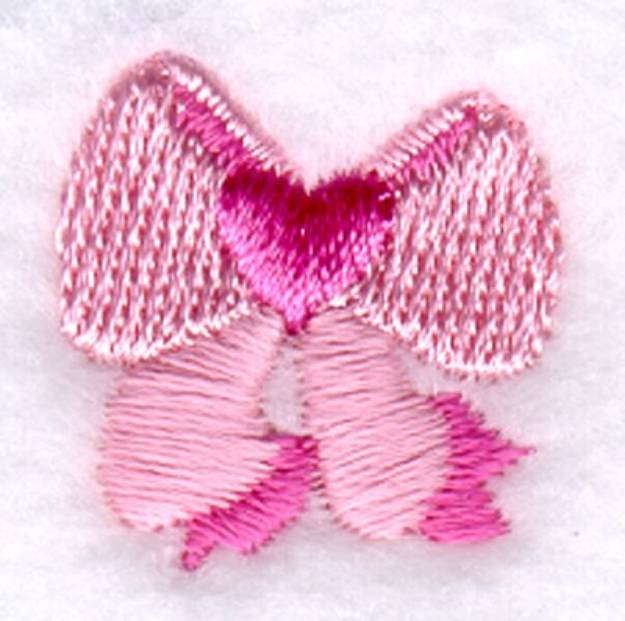 Picture of Valentine Bow Icon Machine Embroidery Design