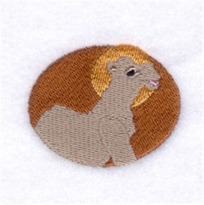 Camel Oval Machine Embroidery Design