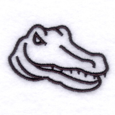 Gators Emblem Machine Embroidery Design