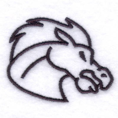 Broncos Emblem Machine Embroidery Design