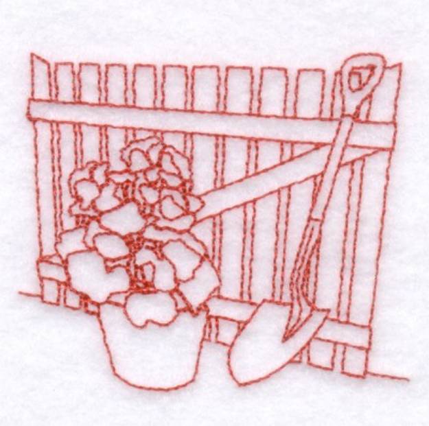 Picture of Garden Gate Machine Embroidery Design