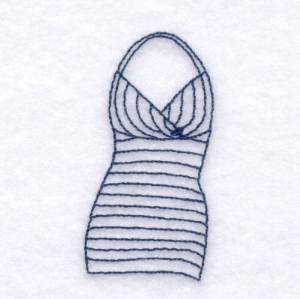 Picture of Vintage Swimsuit Machine Embroidery Design