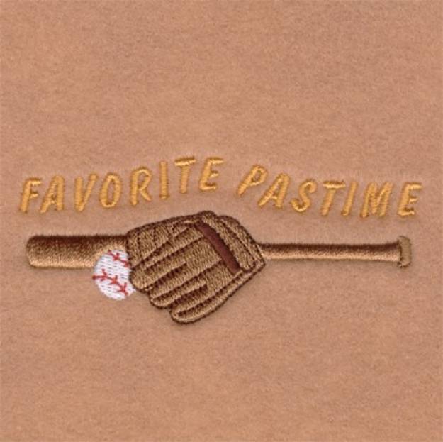 Picture of Favorite Pastime Machine Embroidery Design